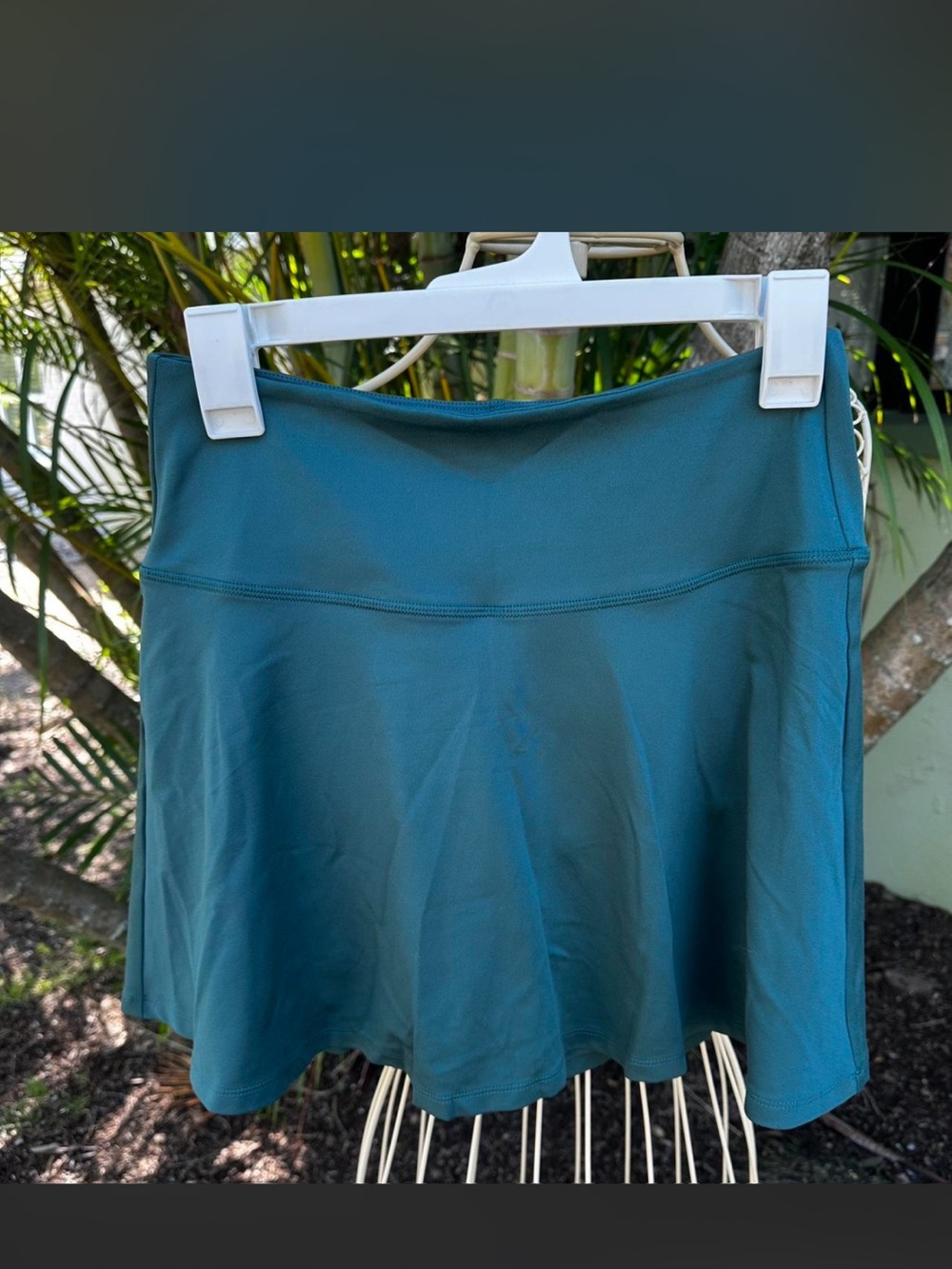 girlfriend collective Teal Active Skort